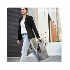 Basil City Shopper Grå Bagtaske -Herrecykler Butik 177806