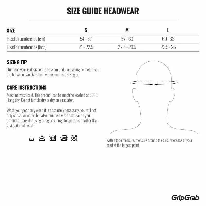 Grip Grab Skull Cap Windster Sort 5 Grip Grab Skull Cap Windster Sort - Billede 3