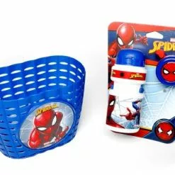 Kombipakke Spiderman Kurv, Flaske Og Klokke